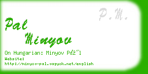 pal minyov business card